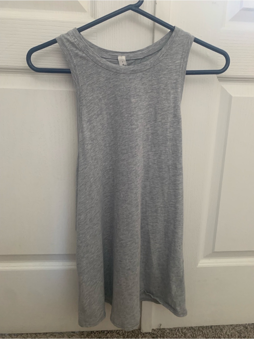 Grey Lululemon tank top with split back